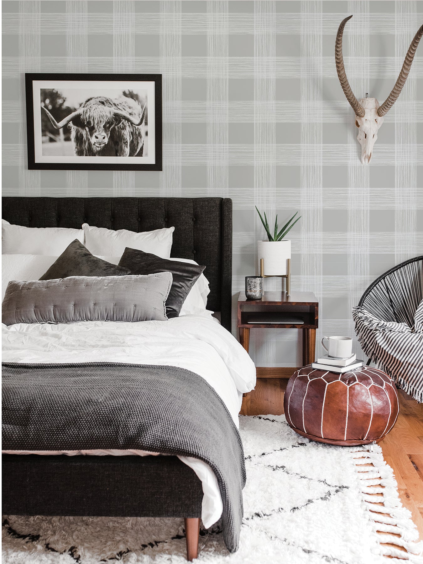 Looking for 2927-80908 Newport Scarborough Grey Striated Plaid Grey A-Street Prints Wallpaper