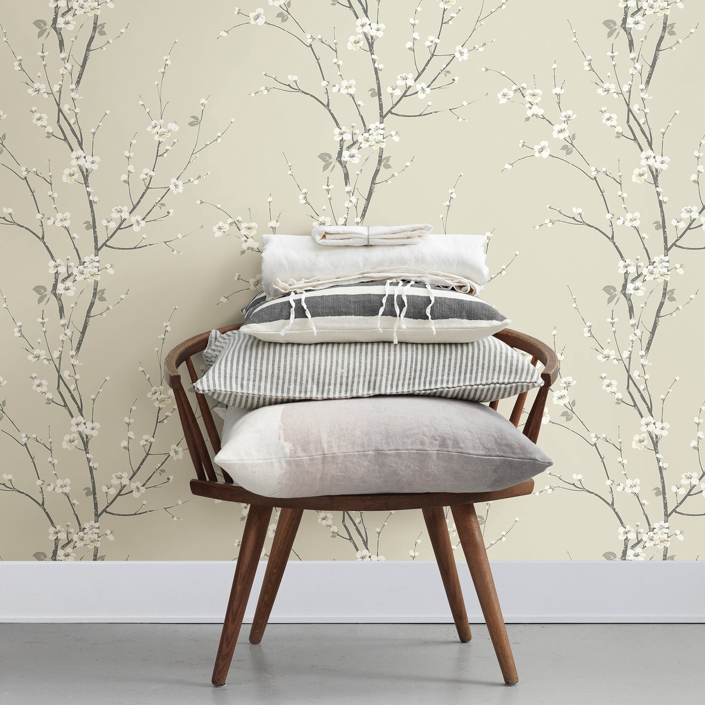 Save on 2927-81805 Newport Monterey Ivory Floral Branch Ivory A-Street Prints Wallpaper