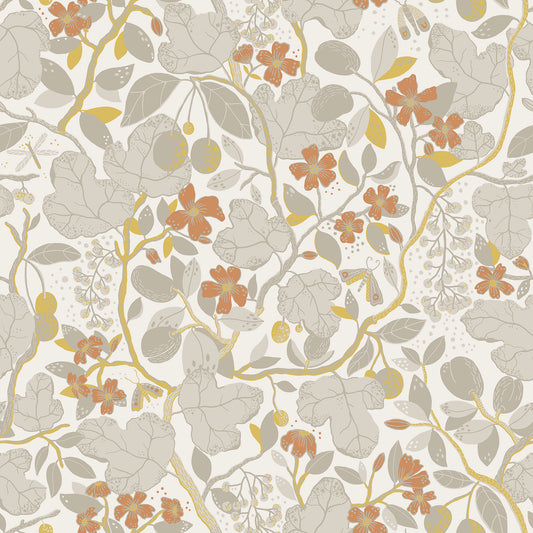 Save on 2932-65124 Lina Ewald Grey Garden Vines Neutral A-Street Prints Wallpaper