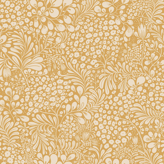 Purchase 2932-65127 Lina Siv Mustard Botanical Yellow A-Street Prints Wallpaper