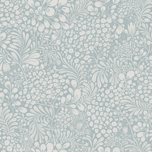 Acquire 2932-65130 Lina Siv Light Blue Botanical Blue A-Street Prints Wallpaper