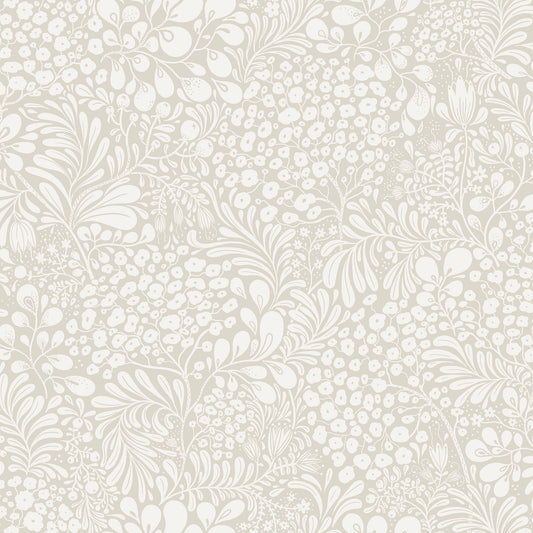 Shop 2932-65131 Lina Siv Dark Grey Botanical Grey A-Street Prints Wallpaper