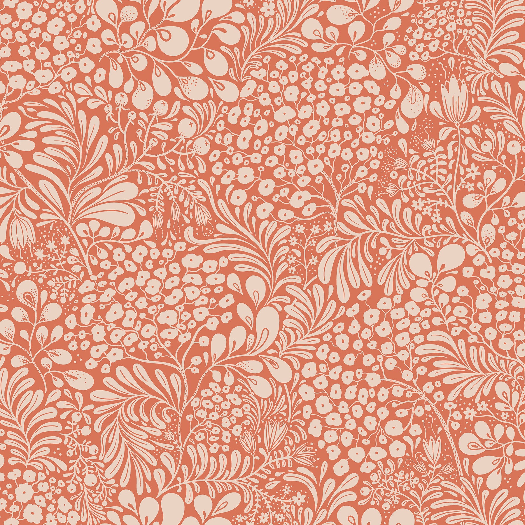 View 2932-65133 Lina Siv Red Botanical Red A-Street Prints Wallpaper