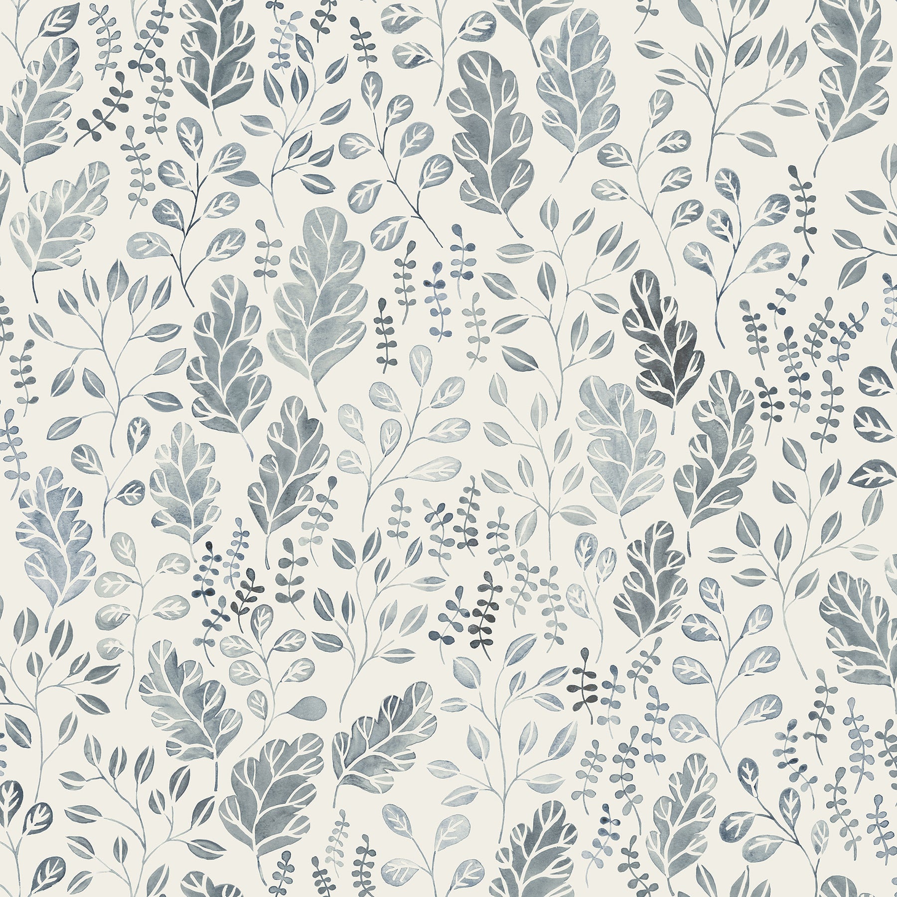 Shop 2948-27013 Spring Isha Blue Leaf Blue A-Street Prints Wallpaper