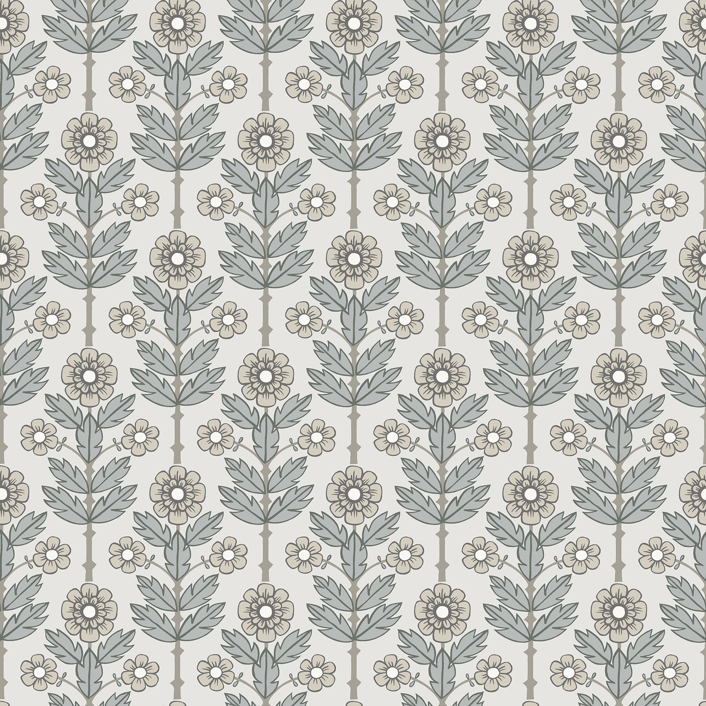 Acquire 2948-28005 Spring Aya White Floral White A-Street Prints Wallpaper