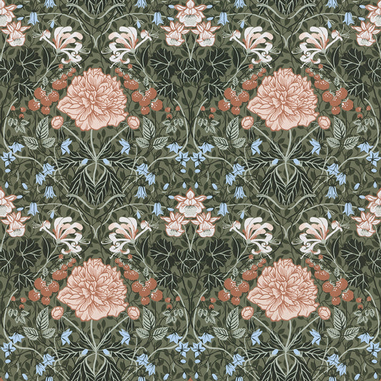 Acquire 2948-28019 Spring Celestine Green Floral Green A-Street Prints Wallpaper