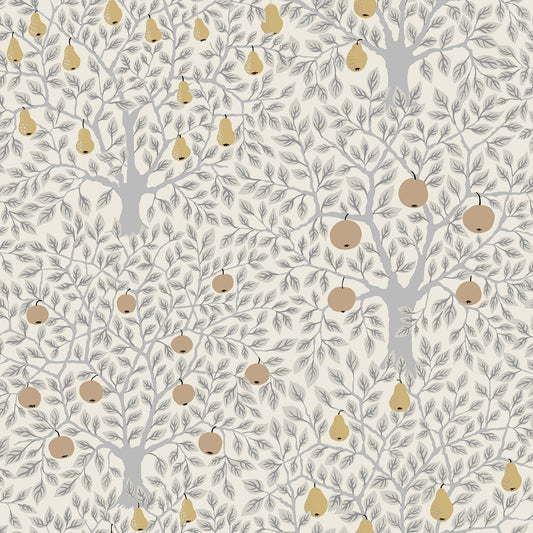 Save on 2948-33012 Spring Pomona Light Grey Fruit Tree Grey A-Street Prints Wallpaper