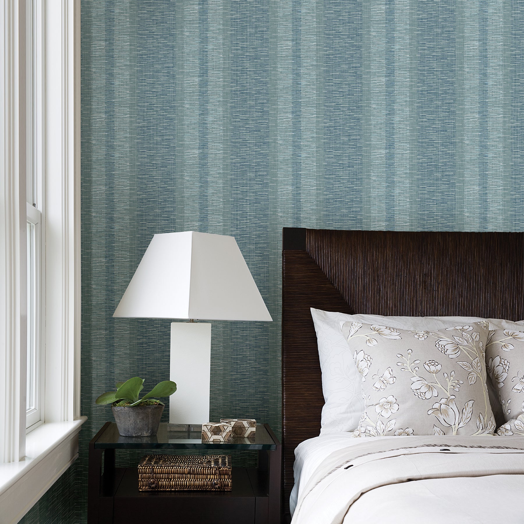 Buy 2949-60104 Imprint Pezula Teal Texture Stripe Teal A-Street Prints Wallpaper