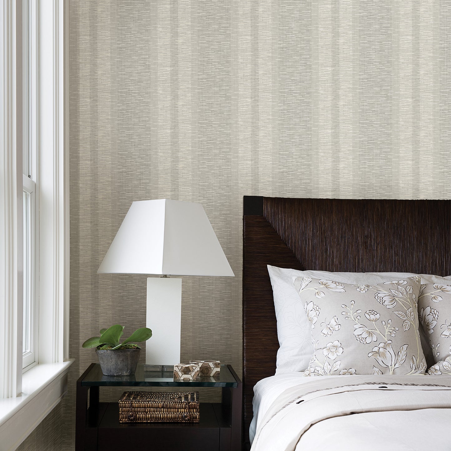 View 2949-60106 Imprint Pezula Bone Texture Stripe Bone A-Street Prints Wallpaper