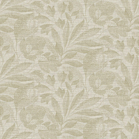 Save on 2971-86150 Dimensions Lei Neutral Etched Leaves Neutral A-Street Prints Wallpaper