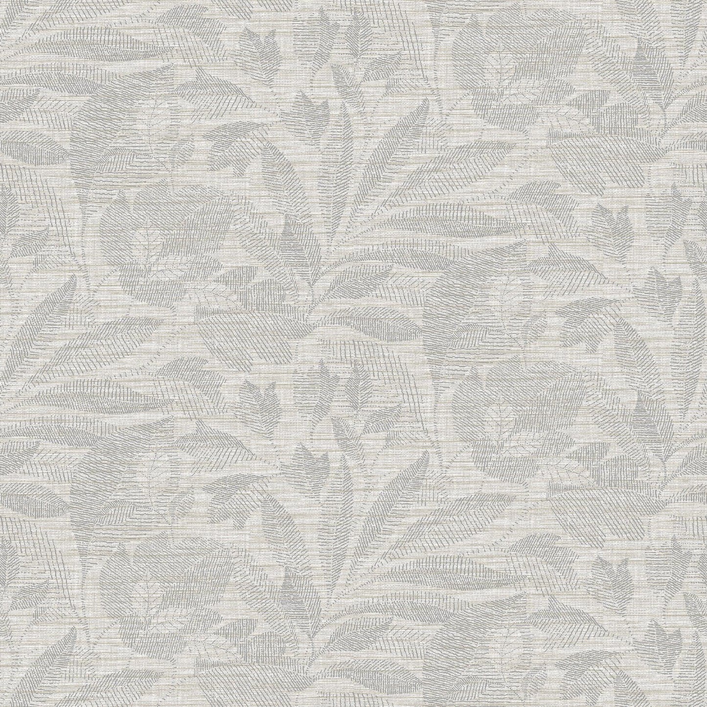 Select 2971-86152 Dimensions Lei Silver Etched Leaves Silver A-Street Prints Wallpaper