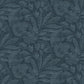 Purchase 2971-86153 Dimensions Lei Navy Etched Leaves Navy A-Street Prints Wallpaper