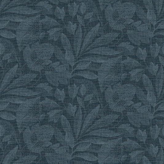Purchase 2971-86153 Dimensions Lei Navy Etched Leaves Navy A-Street Prints Wallpaper