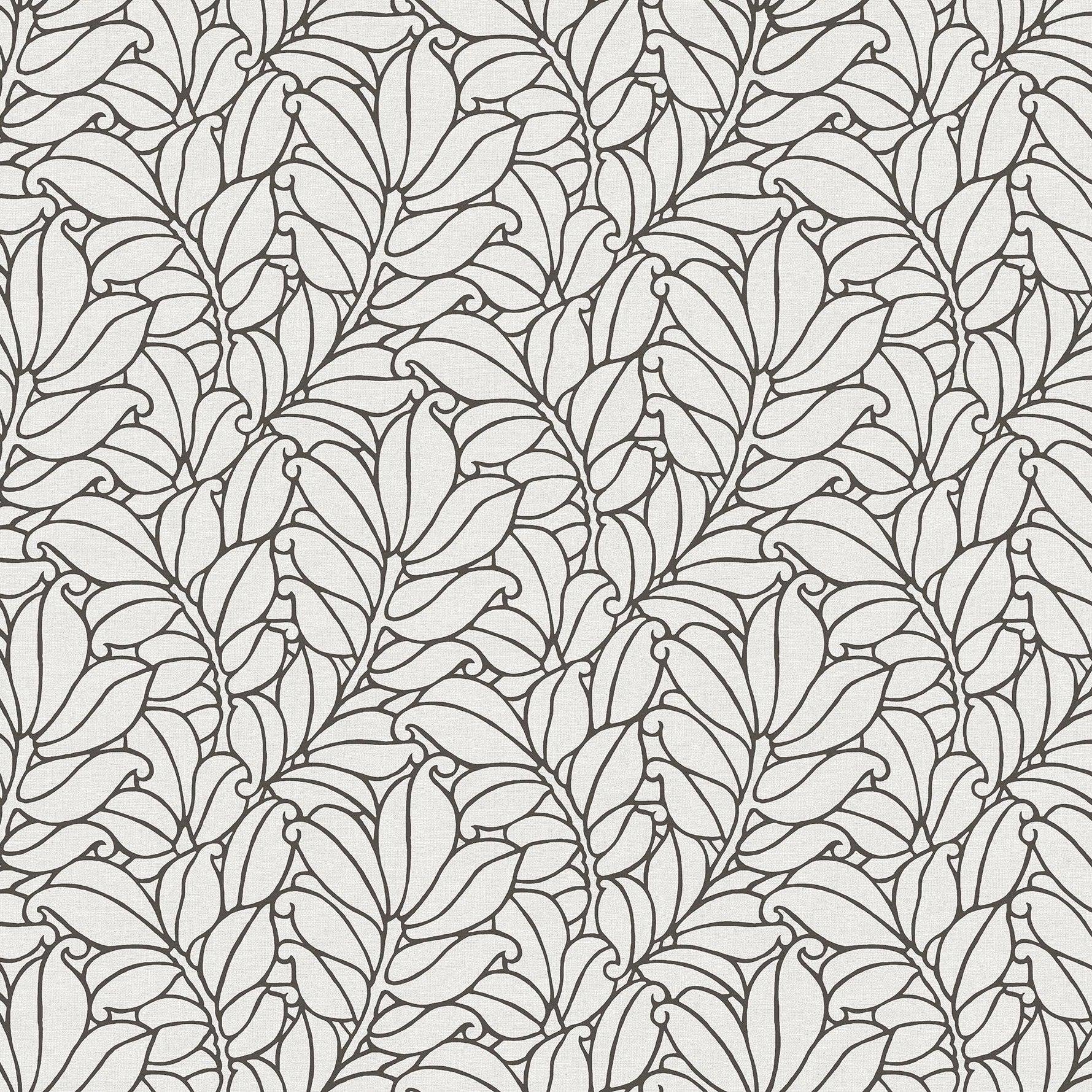 Acquire 2971-86322 Dimensions Coraline White Leaf White A-Street Prints Wallpaper