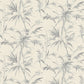 Acquire 2979-37376-5 Bali Hali Silver Fronds Silver by Advantage Wallpaper