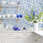 Purchase 2980-26171 Advantage Wallpaper, Karina Blue Meadow - Splash1