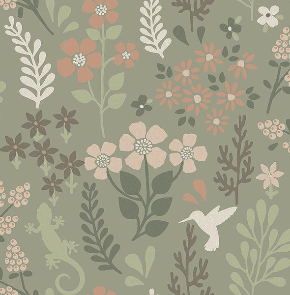 Purchase 2980-26173 Advantage Wallpaper, Karina Green Meadow - Splash