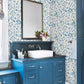 Purchase 2980-26176 Advantage Wallpaper, Heidi Blue Watercolor Florals - Splash1