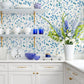 Purchase 2980-26176 Advantage Wallpaper, Heidi Blue Watercolor Florals - Splash12