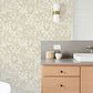 Purchase 2980-26188 Advantage Wallpaper, Dori Gold Painterly Floral - Splash1