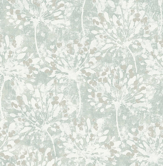 Purchase 2980-26191 Advantage Wallpaper, Dori Light Green Painterly Floral - Splash