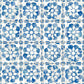 Purchase 2980-26192 Advantage Wallpaper, Izeda Blue Floral Tile - Splash