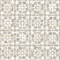 Purchase 2980-26195 Advantage Wallpaper, Izeda Taupe Floral Tile - Splash