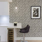 Purchase 2980-26196 Advantage Wallpaper, Izeda Black Floral Tile - Splash12