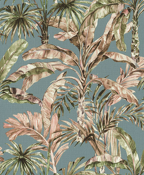 Purchase 2980-485257 Advantage Wallpaper, Calle Light Blue Tropical - Splash
