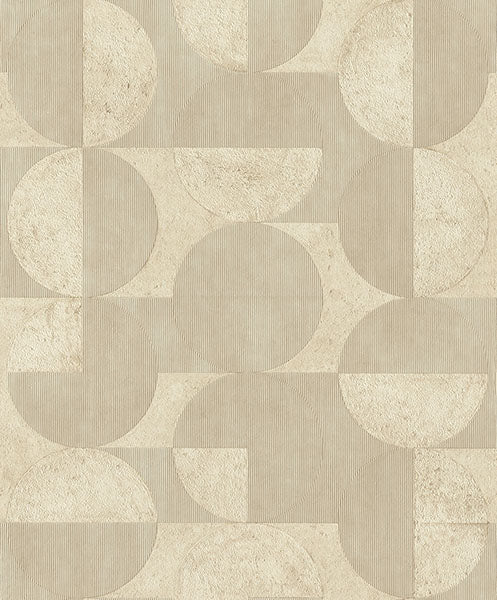 Purchase 2980-521337 Advantage Wallpaper, Barcelo Beige Circles - Splash