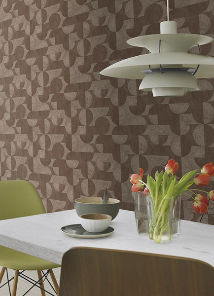 Purchase 2980-521368 Advantage Wallpaper, Barcelo Brown Circles - Splash12