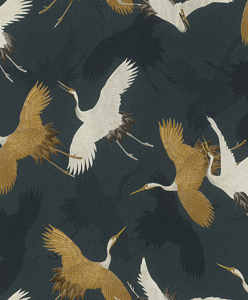 Purchase 2980-560664 Advantage Wallpaper, Kusama Dark Blue Crane - Splash