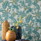 Purchase 2980-704112 Advantage Wallpaper, Saura Teal Frond - Splash1
