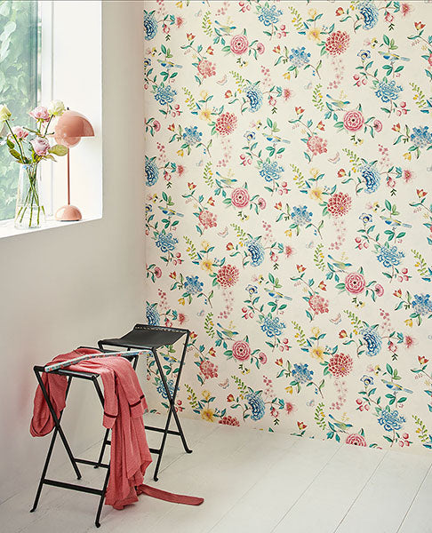 Find 300100 Pip Studio Vol 5 Good Evening White Floral Garden White Eijffinger Wallpaper
