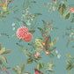Purchase 300115 Pip Studio Vol. 5 Floris Turquoise Woodland Floral Turquoise by Eijffinger Wallpaper