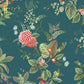 Acquire 300116 Pip Studio Vol. 5 Floris Teal Woodland Floral Teal by Eijffinger Wallpaper