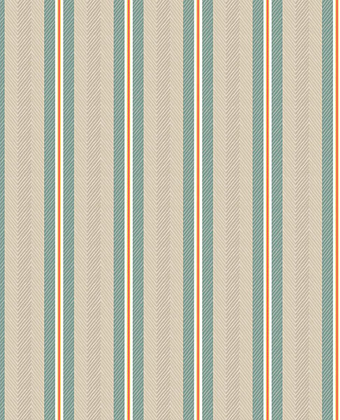 Buy 300132 Pip Studio Vol. 5 Cato Turquoise Blurred Lines Turquoise by Eijffinger Wallpaper