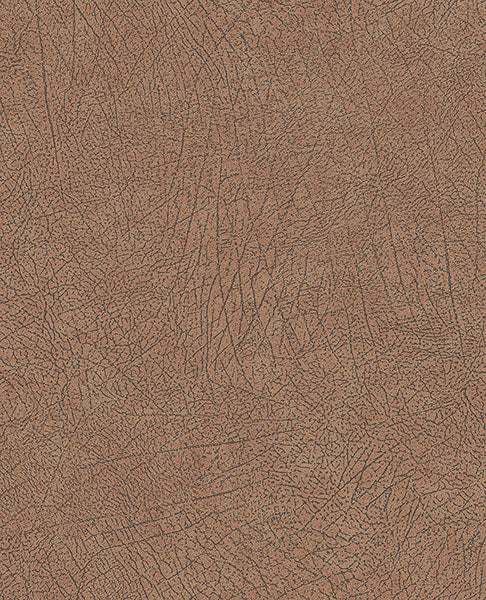 Looking 300513 Skin Latigo Copper Leather Cognac by Eijffinger Wallpaper