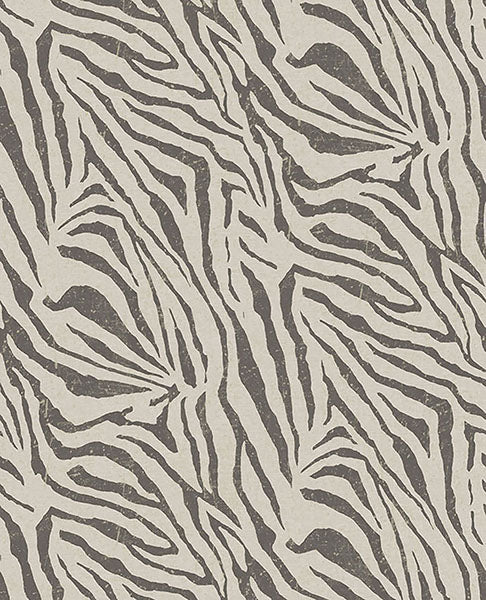 Acquire 300601 Skin Zebra Black and White Wall Mural Black and White by Eijffinger Wallpaper