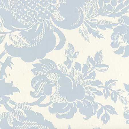Buy 306081W Des Gardes, Soft Windsor Blue On Off White Quadrille Wallpaper
