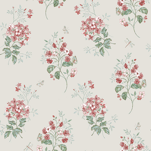 Looking 3112-002702 Sage Hill Flowers by Chesapeake Wallpaper