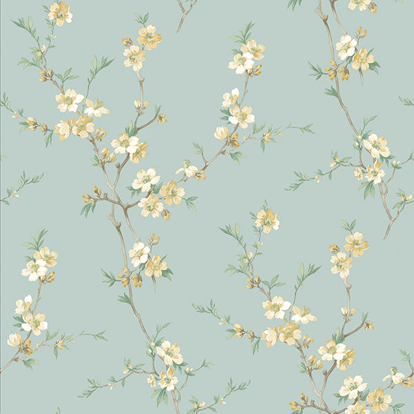 Looking 3112-002773 Sage Hill Flowers by Chesapeake Wallpaper