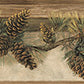 Acquire 3118-01632B Birch & Sparrow Pine Hill Foliage Multicolor by Chesapeake Wallpaper