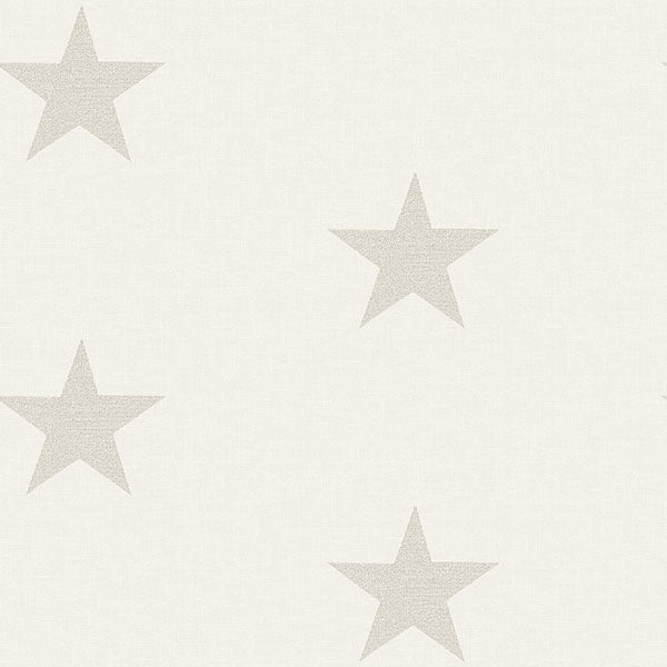 View 3119-13064 Kindred McGraw Grey Stars Grey by Chesapeake Wallpaper