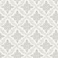 Select 3119-13531 Kindred Wynonna Light Grey Geometric Floral Grey by Chesapeake Wallpaper