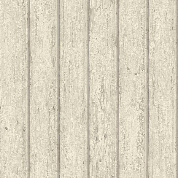 View 3119-66107 Kindred Jack Beige Weathered Clapboards Beige by Chesapeake Wallpaper