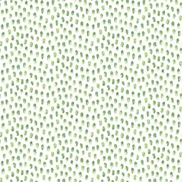Buy 3120-13612 Sanibel Sand Drips Green Painted Dots Green by Chesapeake Wallpaper