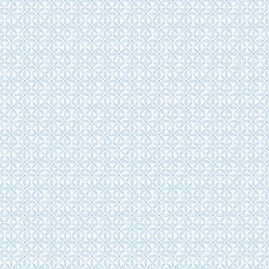 Looking 3122-10602 Flora & Fauna Jellia Blue Petal Geometric Blue by Chesapeake Wallpaper