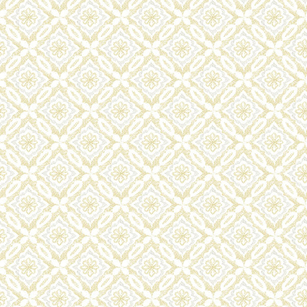 Find 3122-10703 Flora & Fauna Hugson Yellow Quilted Damask Yellow by Chesapeake Wallpaper