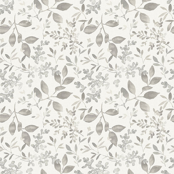 Order 3122-11100 Flora & Fauna Tinker Grey Woodland Botanical Grey by Chesapeake Wallpaper